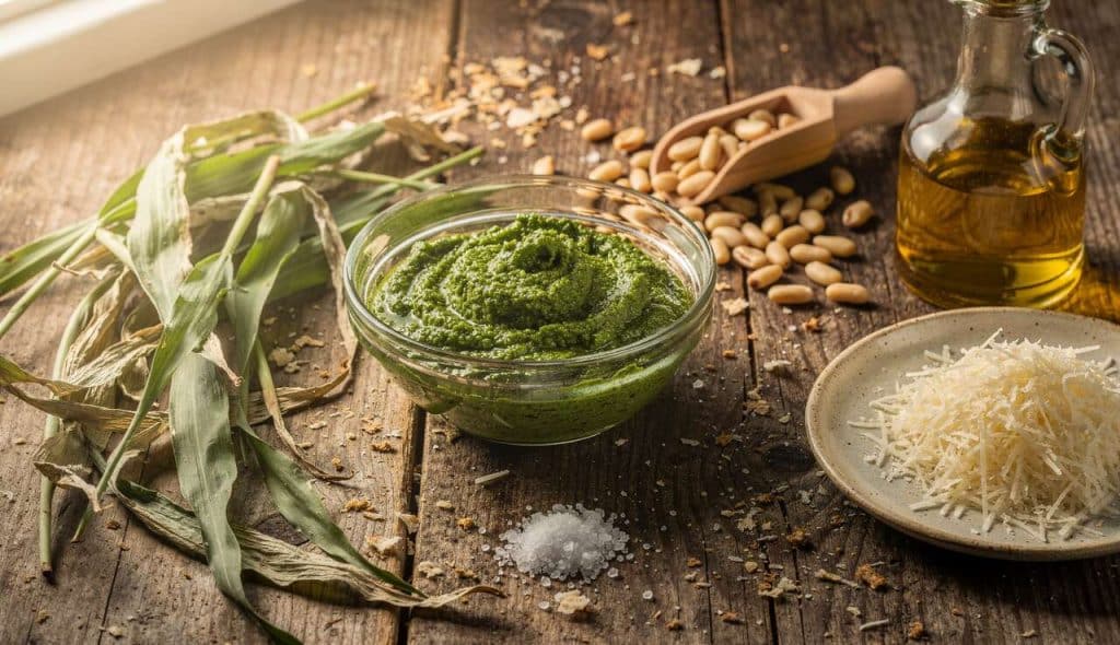 Recette de pesto à l'ail des ours