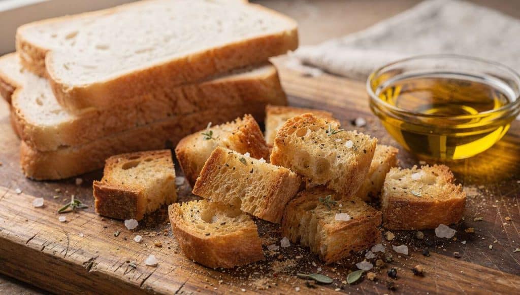 Comment faire des croûtons maison ?