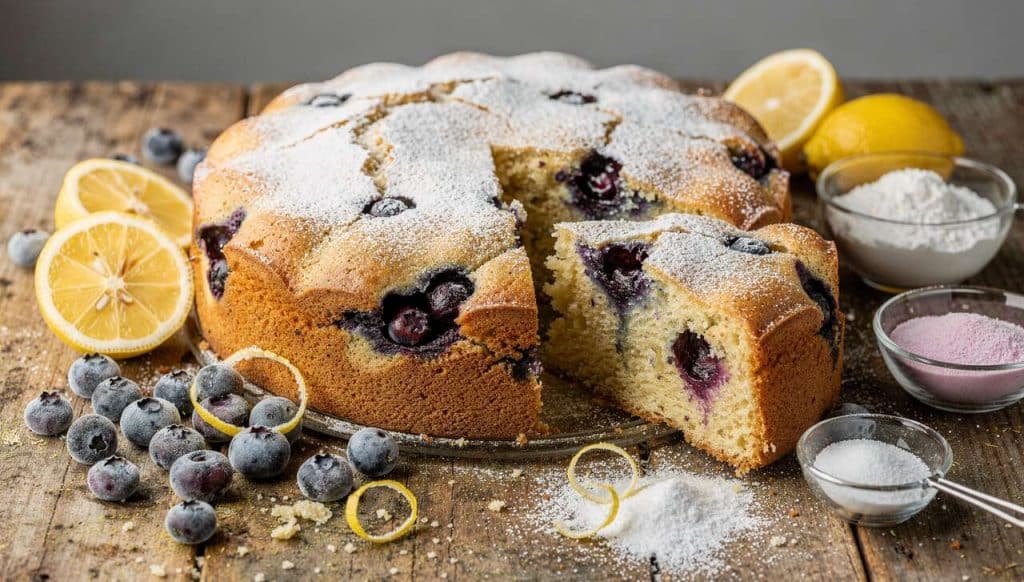 Gâteau Myrtille Citron : recette Délicieuse et Facile