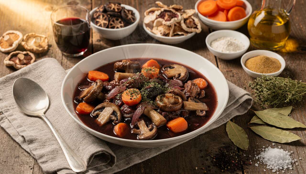 Bourguignon de champignons : délice végétarien