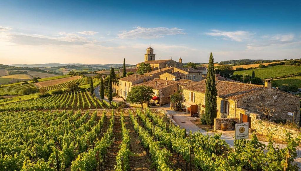 Villages pittoresques de la route des vins du Languedoc