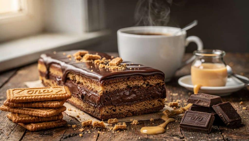 Gâteau sans cuisson : petit beurre chocolat café