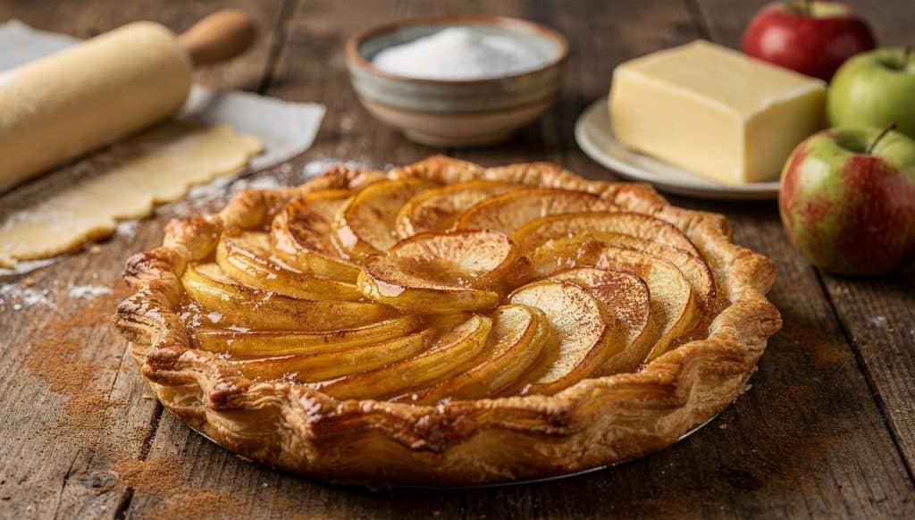 Tarte fine aux pommes caramélisées : la recette facile et gourmande