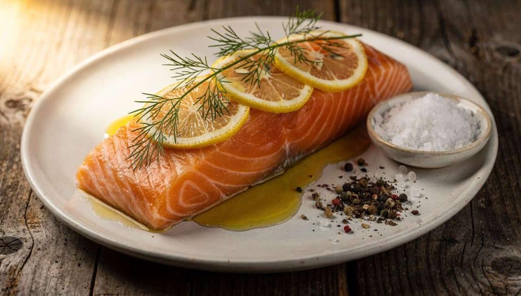 Saumon cru mariné au citron et à l'aneth : recette savoureuse