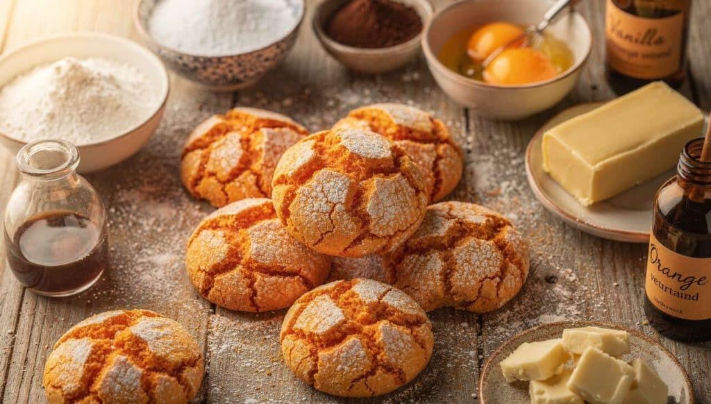 Crinkles à l'orange : recette facile et gourmande