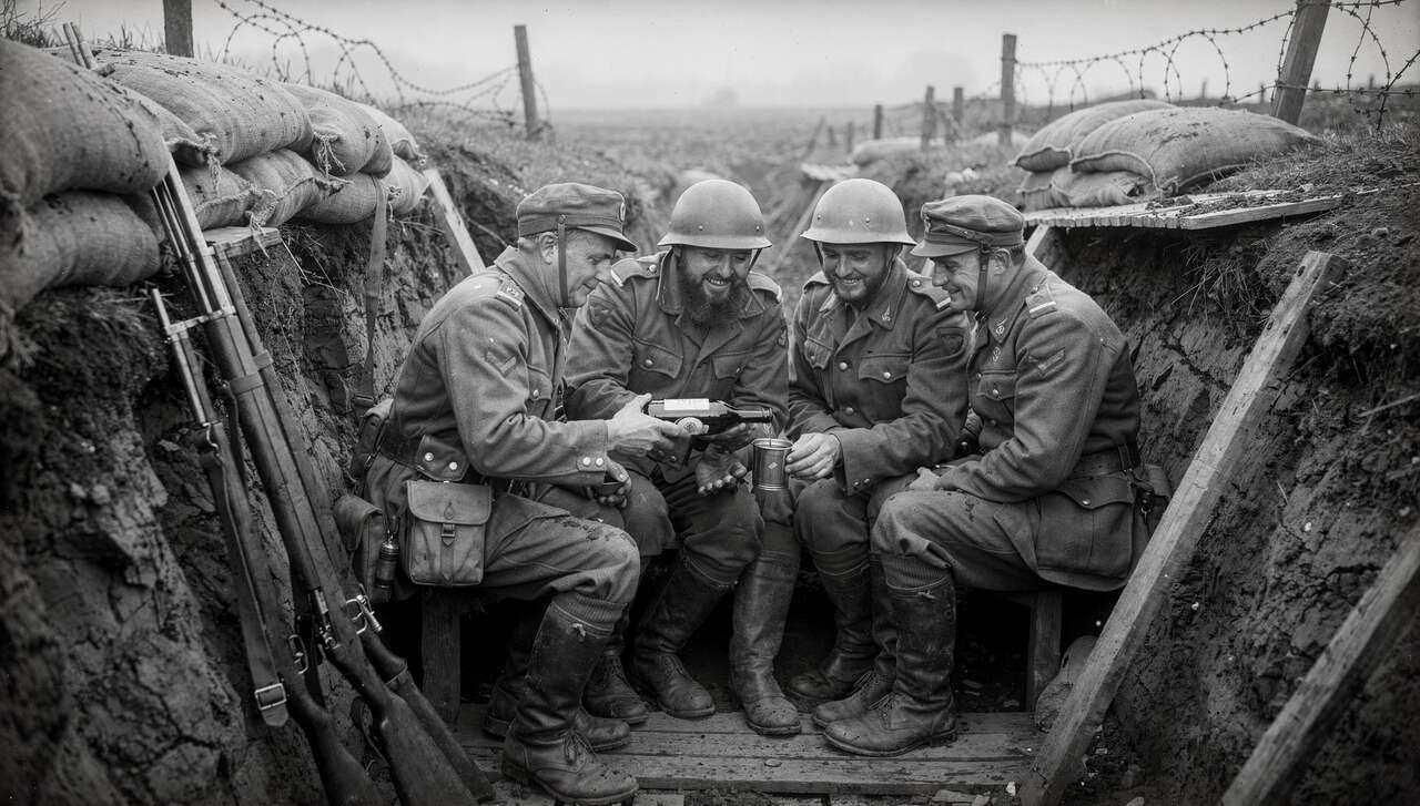 Le rôle du vin comme soutien moral pour les soldats