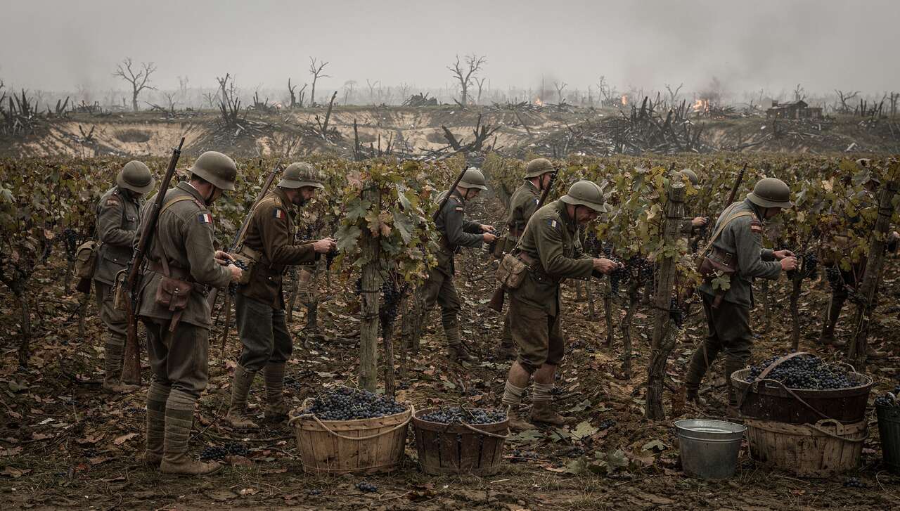 L'évolution de la production viticole durant le conflit