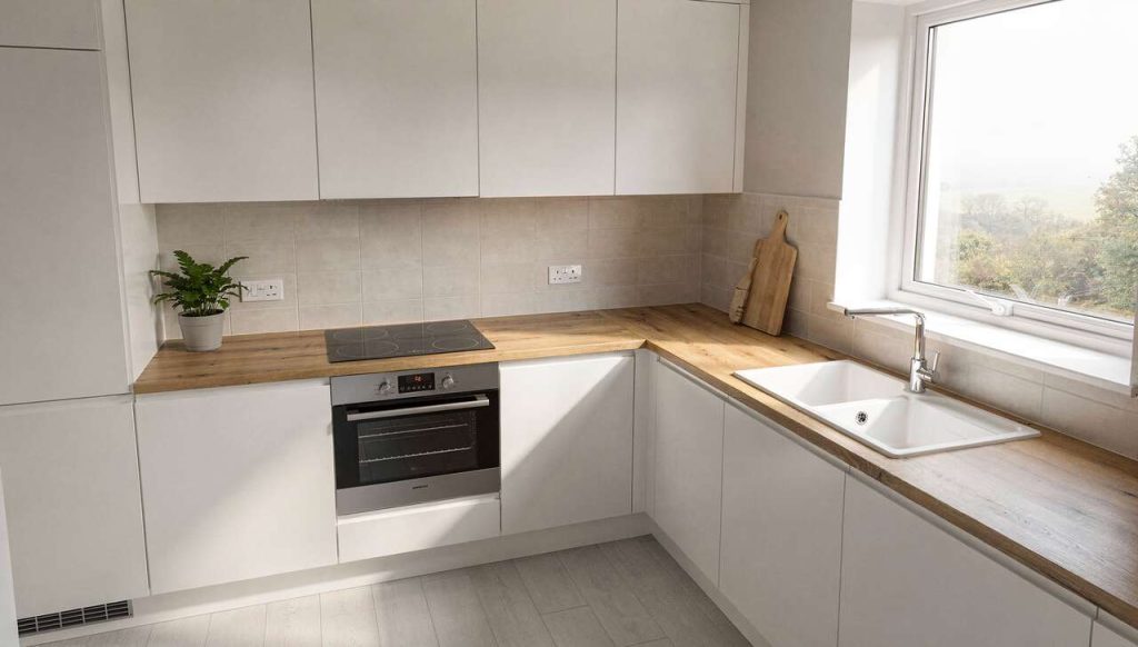 Ma nouvelle cuisine blanche et bois : transformation avant-après