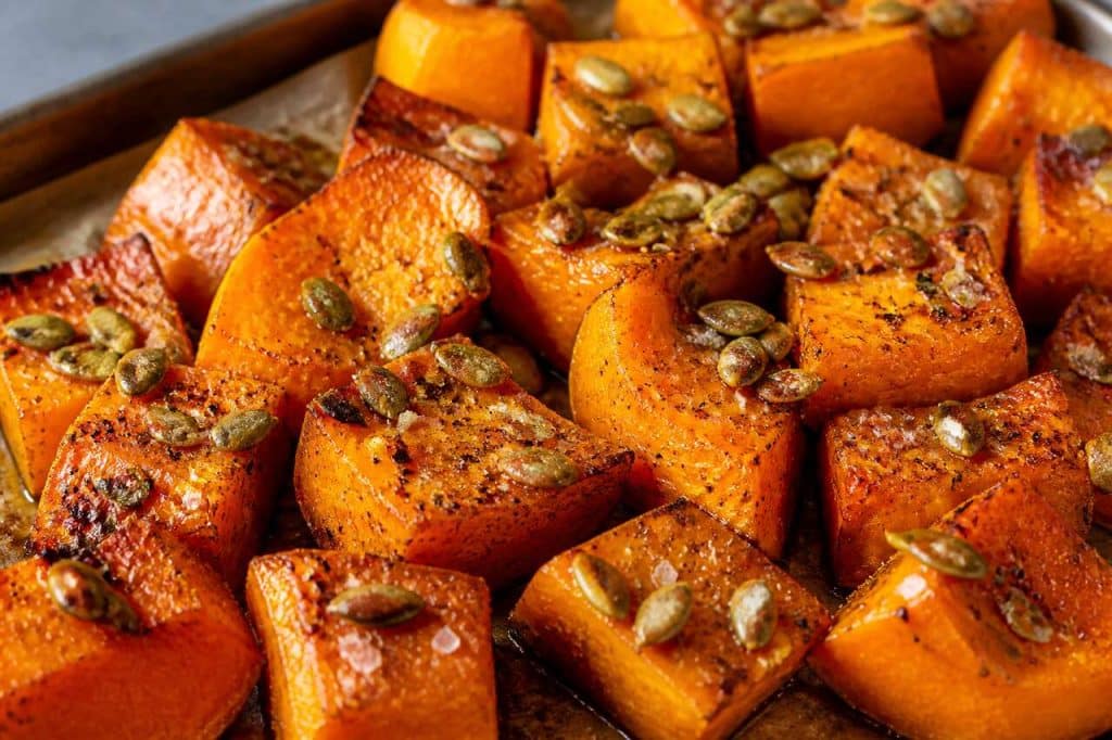 Recette de courge butternut rôtie au four