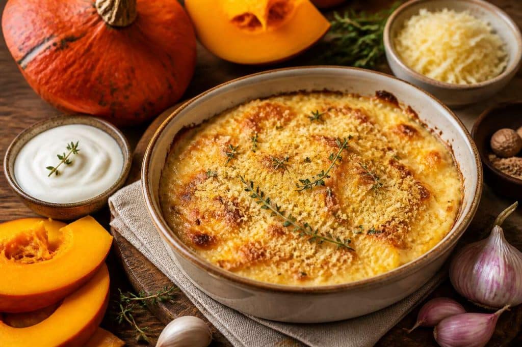 Recette de gratin de potimarron facile et savoureux