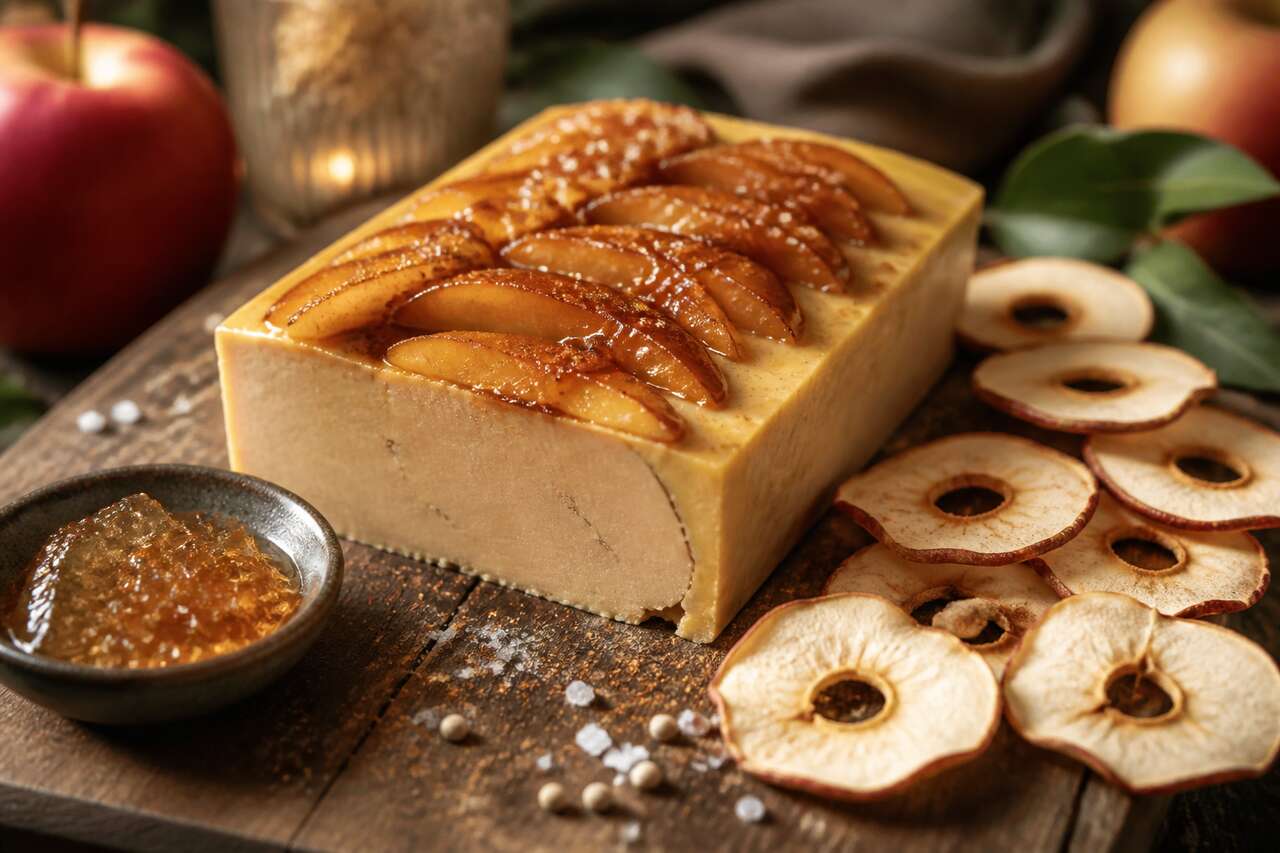 Terrine de foie gras aux pommes : recette gourmande