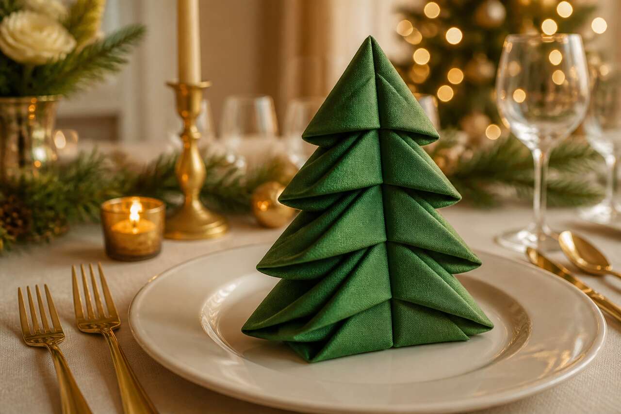 Pliage de serviette en sapin : un classique incontournable Pliage de serviette en sapin : un classique incontournable