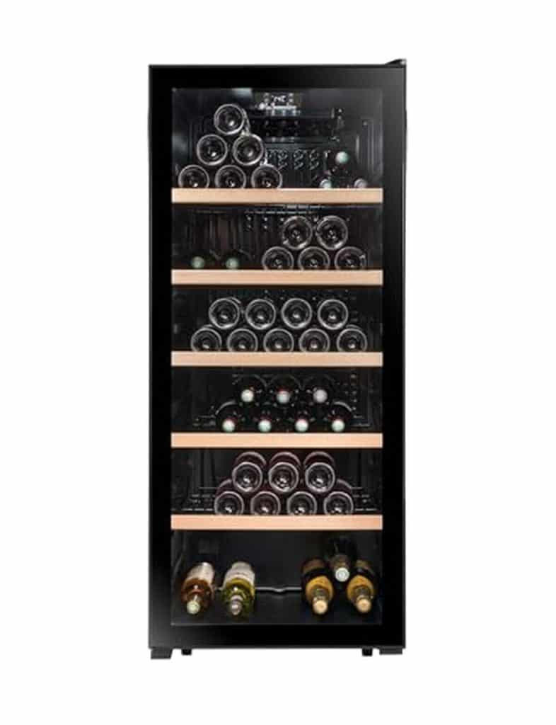 Test de la sommelière LS117BLACK : cave 121 bouteilles