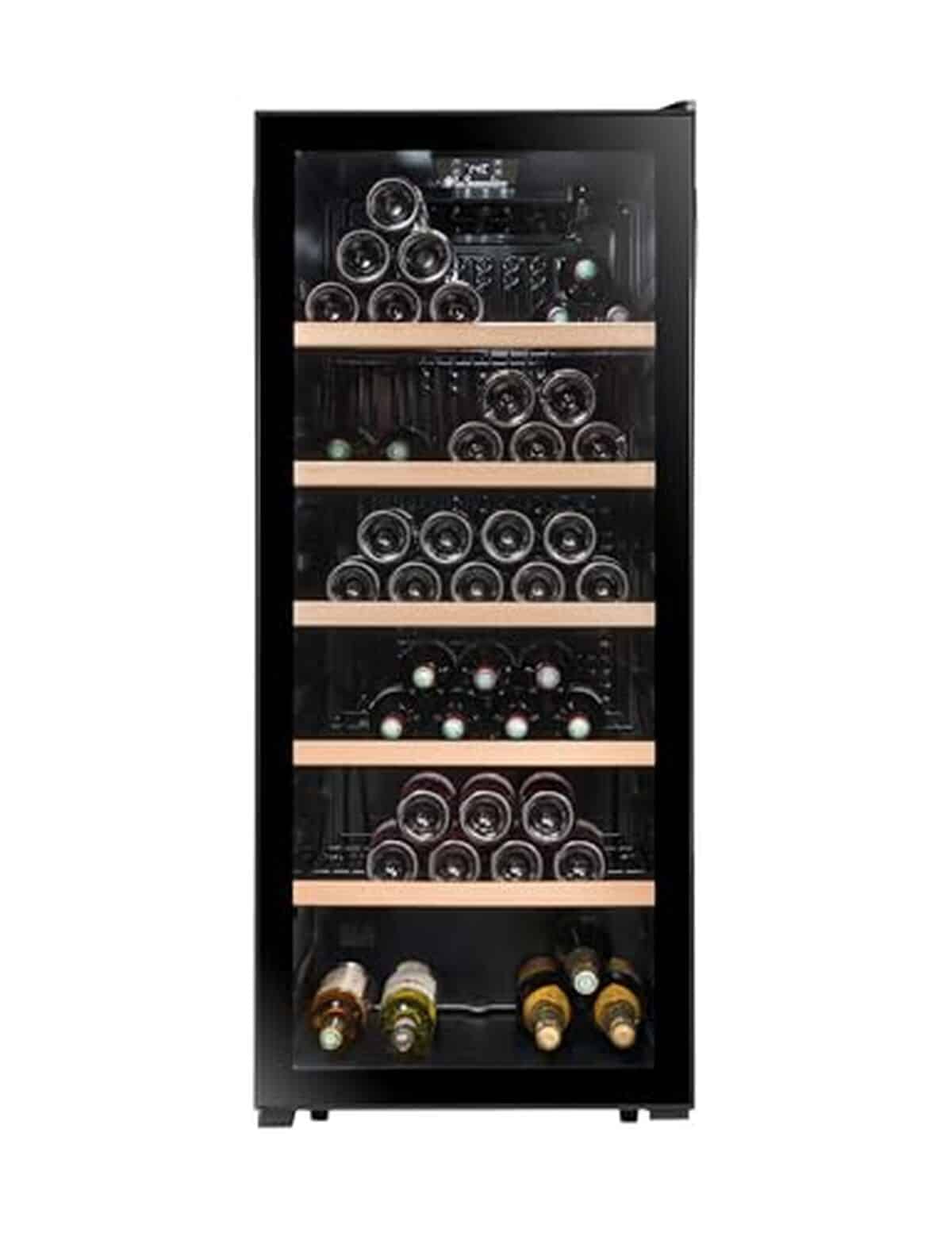 Test de la sommelière LS117BLACK : cave 121 bouteilles